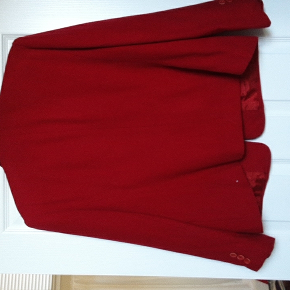 RED BLAZER Medium Weight Short WINTER - Picture 4 of 7